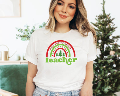 Teacher Christmas Rainbow - Image #1